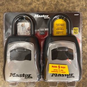 Master Lock 5400t Value Pack - New holds Up To 5 Keys